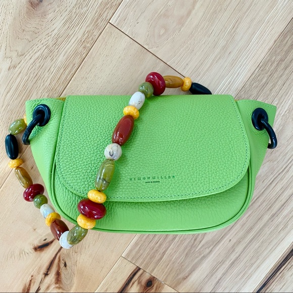 Simon Miller Kiwi Bead Strap Bend Bag NWOT - Picture 5 of 8